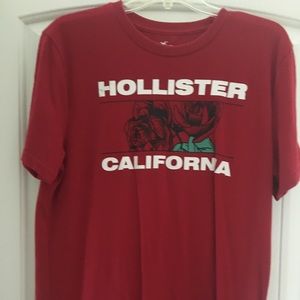 Hollister ladies red t-shirt.  Size large.